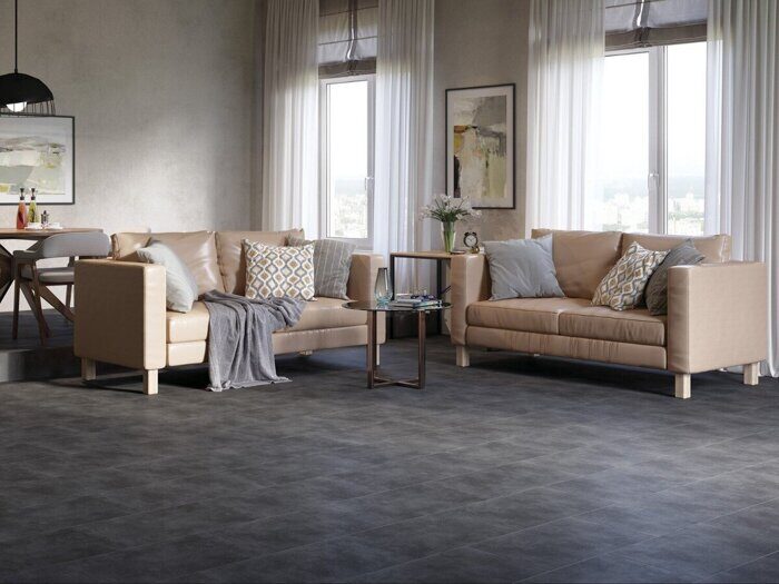 Polaris PG4L402 керамогранит темно-серый матовый 30х60см Cersanit