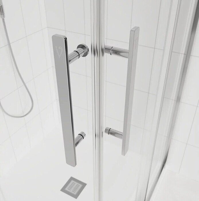 Veconi Evo 300 CH душевой угол 90х90 см, прозрачное стекло, откатные двери