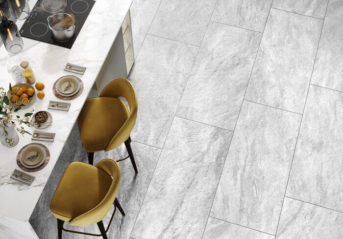 Roxy Grey Delacora керамогранит серый матовый 120х60см