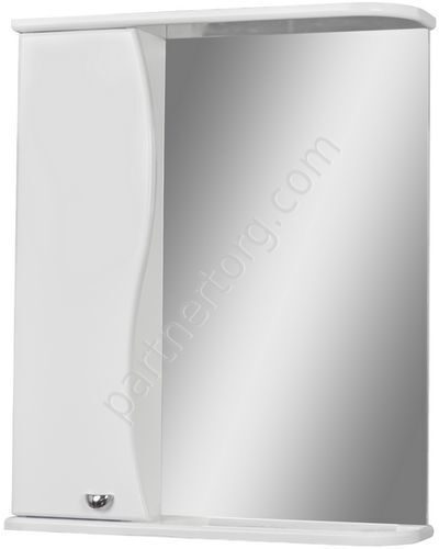 Волна Айсберг шкаф-зеркало навесной в ванную комнату 50, Домино