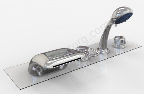 Volna TN-SWG 015 каскадный смеситель врезной для ванны 1 Марка 4-х позиционный