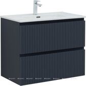 Джейн 80 тумба маренго для ванной комнаты с раковиной-столешницей Flat 80 Aquanet