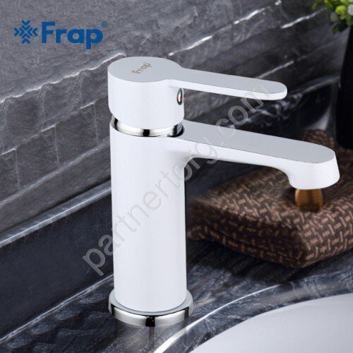 Frap F1041 смеситель для раковины белый
