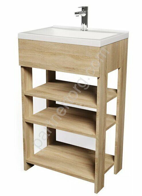 Revo 50Н тумба напольная с раковиной дуб сонома
