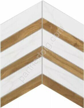 Selection Chevron Eucalyptus SM02/SI02 эвкалипт неполированный керамогранит 29х38см Estima Мозаика