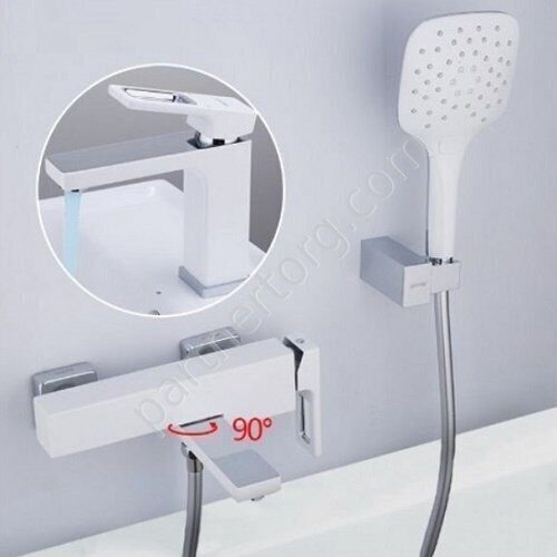 Futura Gappo G3217-8 смеситель для ванны белый хром