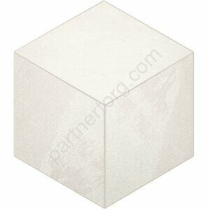 Luna/Terra Cube White LN00/TE00 белый неполированный керамогранит 25х29см Estima Мозаика
