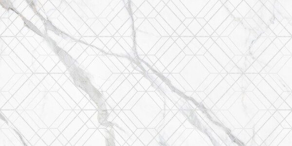 Lims Light Rhomb New Trend декор настенный белый глянцевый 30х60 см