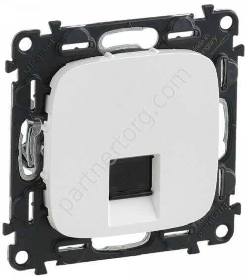 Legrand Valena Allure розетка информационная RJ45 5e UTP, с лицевой панелью, цвет белый