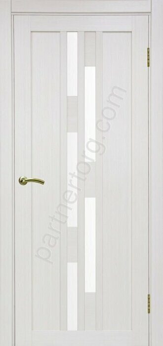 Турин 551.121 межкомнатная дверь ясень перламутровый FL со стеклом на выбор