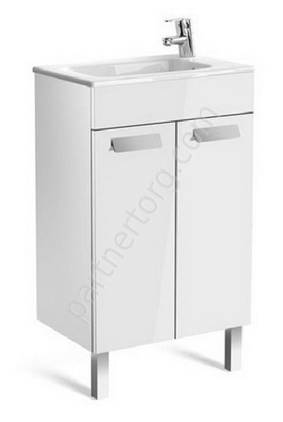 Debba тумба для ванной комнаты белая 50 Roca