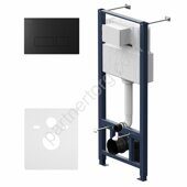 Pro AM.PM инсталляция для подвесного унитаза с пневматической клавишей Pro S черный матовый  I012704.7038