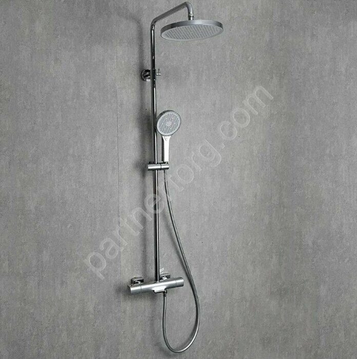 Gappo G2495-71 душевая стойка с термостатом хром, каскадный излив