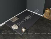 Aquanet Pleasure душевой поддон литьевой мрамор, 140х90 черный