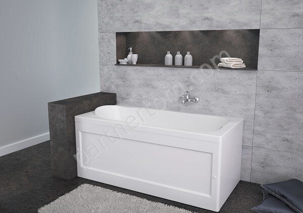 West акриловая ванна Aquanet 140х70см с каркасом