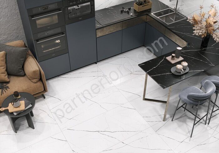 Twinstone White LCM керамогранит белый глянцевый 120х60см