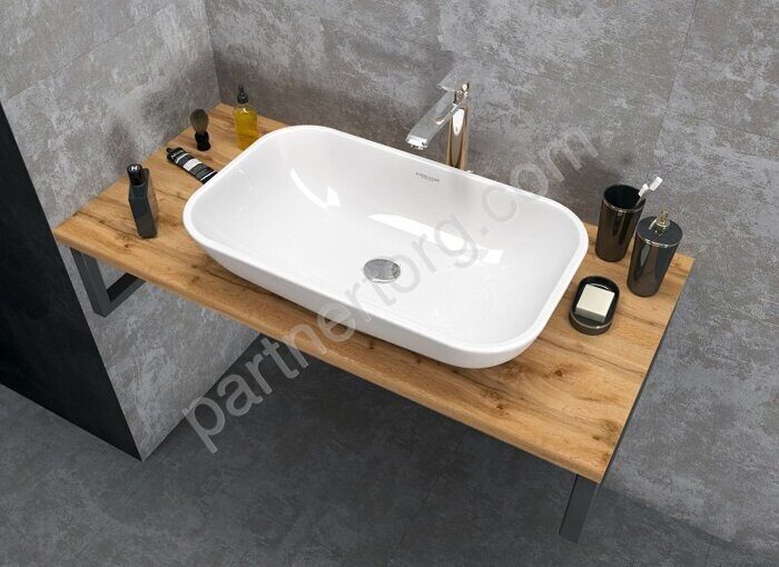 Grunge Loft Marka One Дуб Вотан столешница для ванной комнаты под раковину настольную