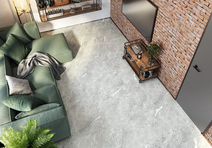 Ajax Gray LCM керамогранит светло-серый матовый 80х80см