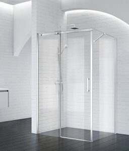 BelBagno ACQUA-AH-1-120/80-C-Cr душевой уголок 120х80х195 см, дверь раздвижная, стекло прозрачное, профиль хром