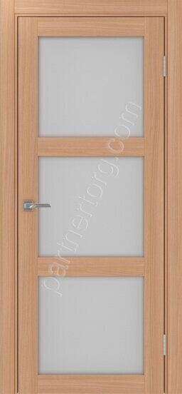 Турин 530.222 межкомнатная дверь ясень темный со стеклом мателюкс