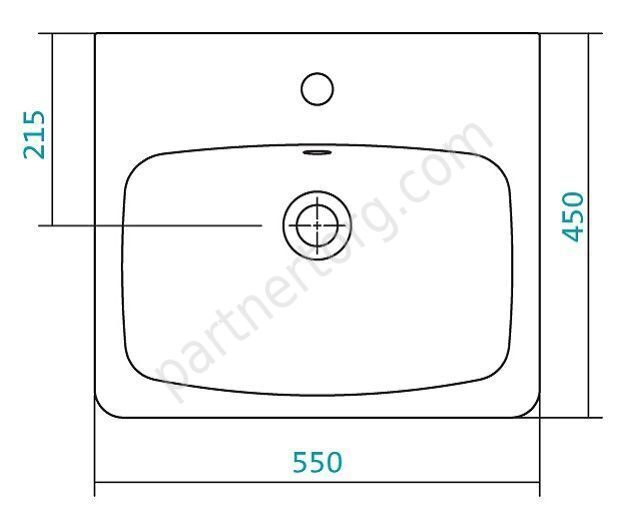 Нео 55 см умывальник белый Santek