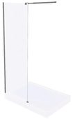 Walk In SP-120-C-GM душевой уголок 120 см, стекло прозрачное, профиль сталь