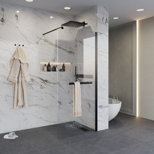 Niagara Nova NG-681-10BLACK душевая перегородка 100х195см