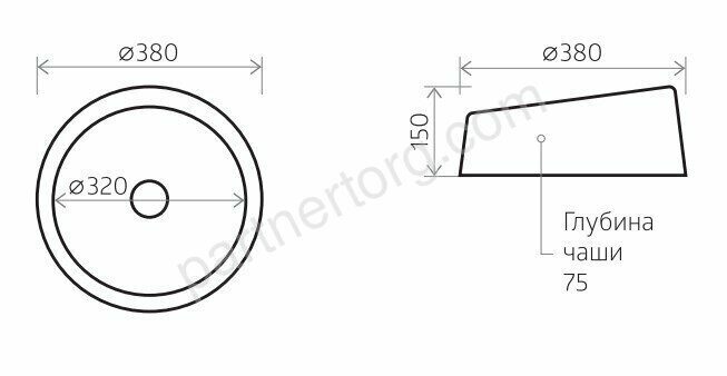 Вулкан,  380 кварцевый умывальник в ассортименте