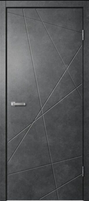 LN01 Лайн FlyDoors дверь межкомнатная бетон темный