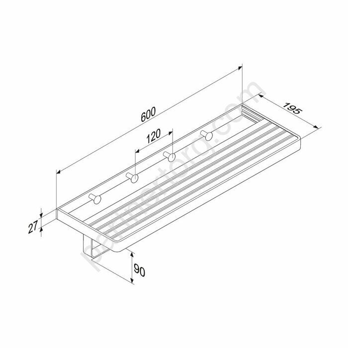 DA7737700 Jupiter Полка для полотенец