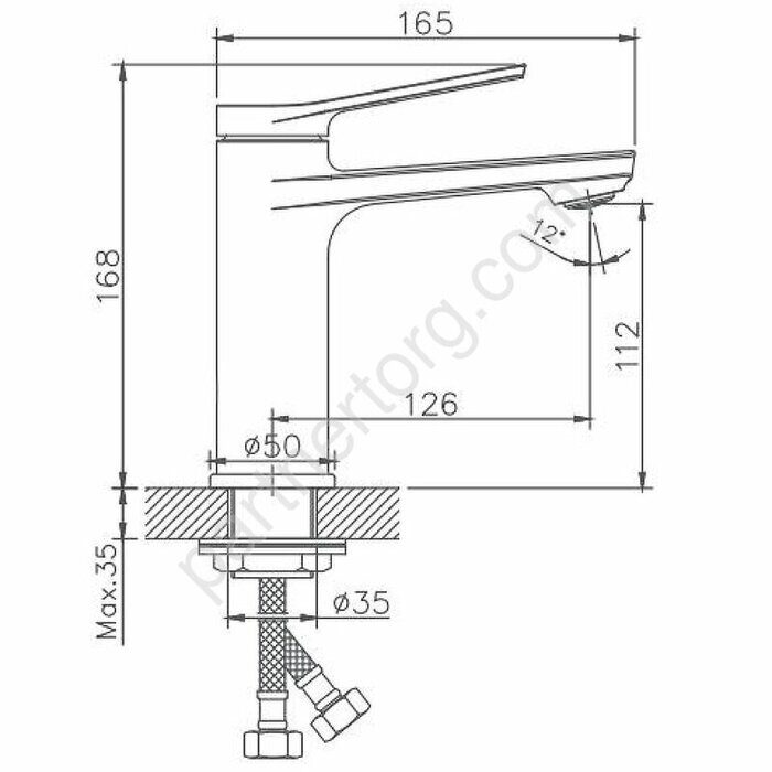 HB10572 Haiba смеситель для раковины хром