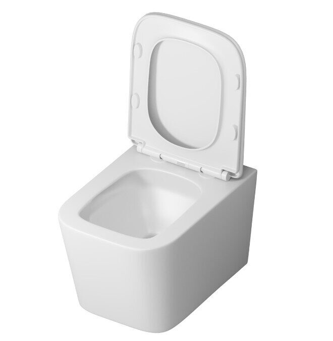 Grossman GR-4404SQ подвесной безободковый унитаз Торнадо белый с сидением