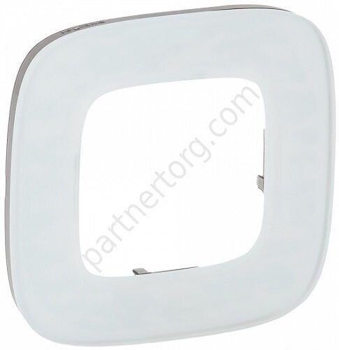 Рамки для серии Valena Legrand Allure в цвете белое стекло