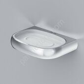 Стеклянная мыльница с настенным держателем, хром A3034200 Sensation