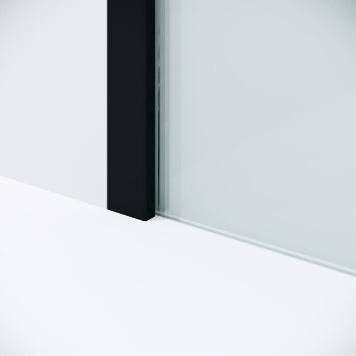 Niagara Nova NG-582-12BLACK душевая перегородка 120х200 см, черный матовый, стекло белый градиент