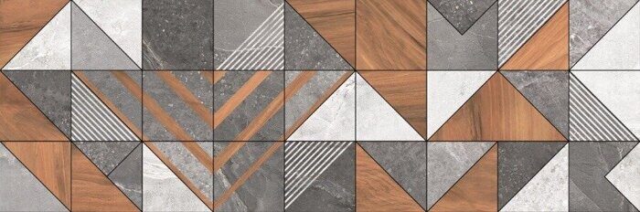 Kioto Triangle Delacora настенная плитка цветная глянцевая 30х90см