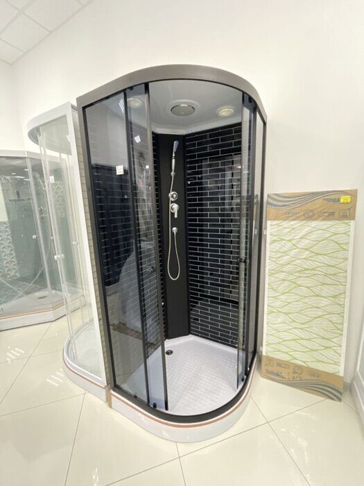 ODA 5020 черный кирпич душевая кабина 90х90см тонированное стекло, низкий поддон