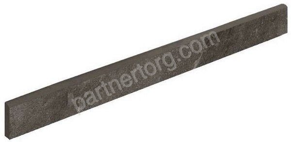 Climb Graphite Battiscopa натуральный плинтус керамический чёрный Italon 7,2х60см