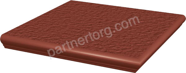 Natural Rosa Kapinos Stopnica Narozna Duro плитка клинкерная 33х33 ступень с капиносом угловая структурная Paradyz Ceramics