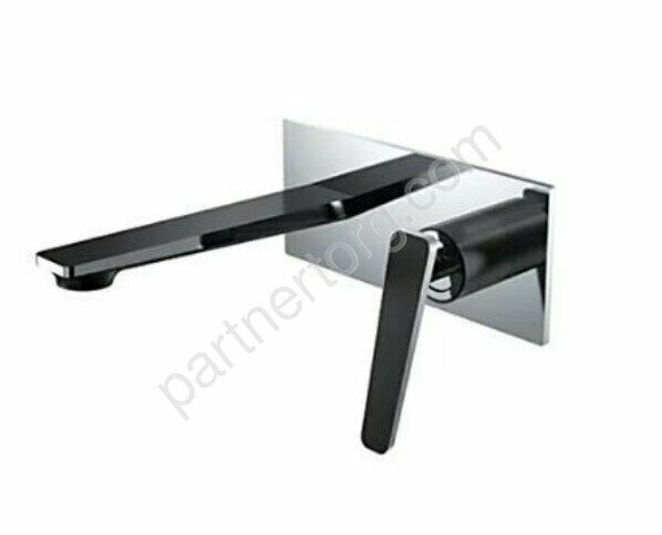 Смеситель для раковины встраиваемый  настенный черный Frap  F1057-22