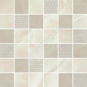 Onice Perla Mosaic керамическая мозаика бежевая глянцевая 30x30см Kerlife