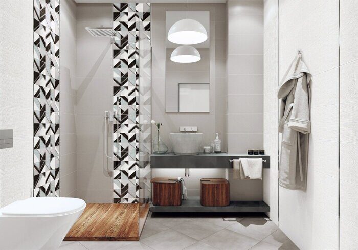 Megapolis Gray AltaCera настенная плитка серая матовая 24,9х50см