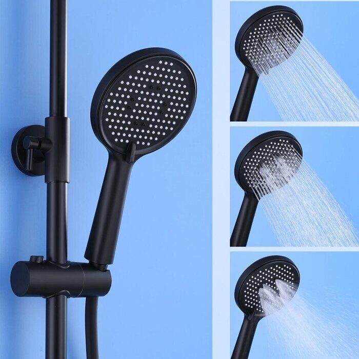 S41.24.06 Splenka Душевая система, черный