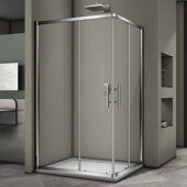 Veconi RV30-10090PR-01-19C3 душевой угол 100х90x190 см, дверь раздвижная, профиль хром