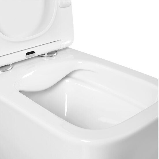 Либра Aquatek унитаз безободковый подвесной с сиденьем Soft Close  AQ1148N-00