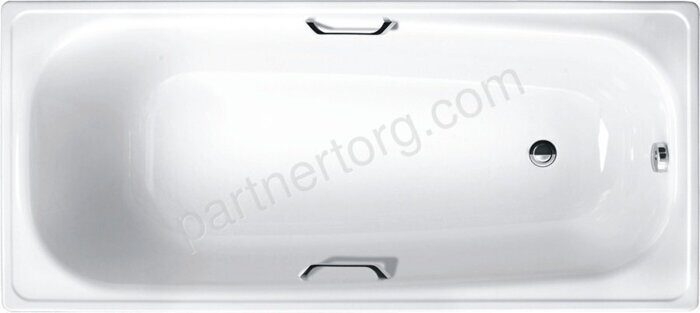 White Wave Comfort стальная ванна 170х75 с ножками и ручками