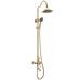 Greek LM5562GG, душевая система с тропическим душем, с изливом, золото Lemark