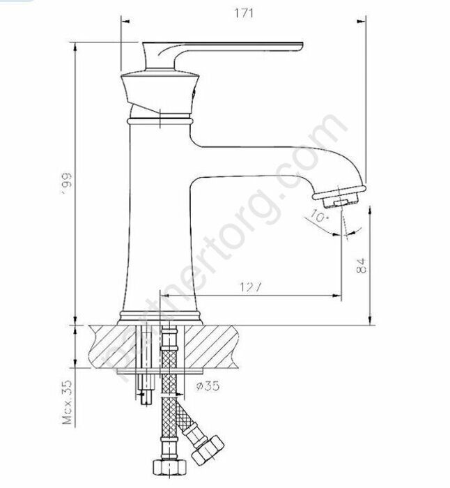 HB10181 смеситель для раковины хром Haiba