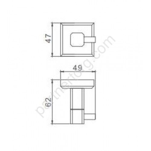 Gappo G3805-1 крючок хром