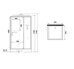 Niagara Standart  ST80/15Q, душевая кабина пристенная квадратная 80х80х215 см, прозрачное стекло, низкий поддон